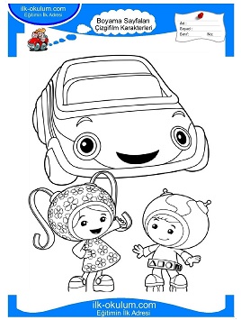 Çocuklar İçin Umizoomi Boyama Sayfaları 